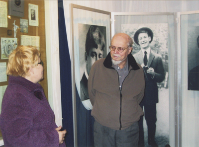 Aleksandr Esenin-Vol'pin, a son of famous Russian poet Sergei Esenin, visiting his father's museum. Aleksandr Esenin-Vol'pin, a son of famous Russian poet Sergei Esenin, visiting his father's museum.