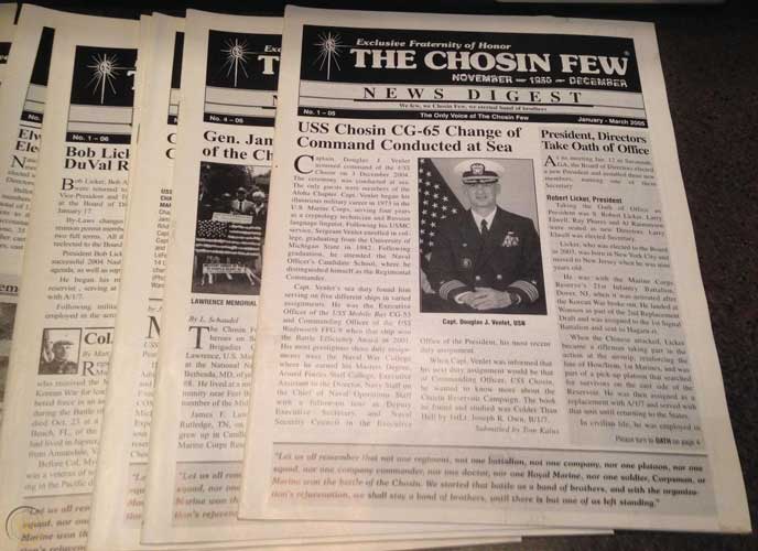photo of the Chosin Few periodicals