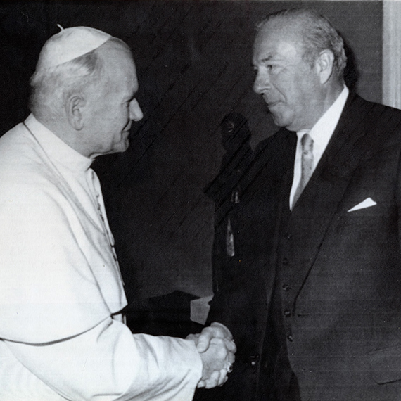 Shultz and the Pope George Shultz and the Pope