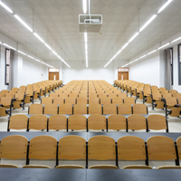 empty college classroom istock image