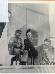 Franklin D. Roosevelt, Winston Churchill, and Joseph Stalin