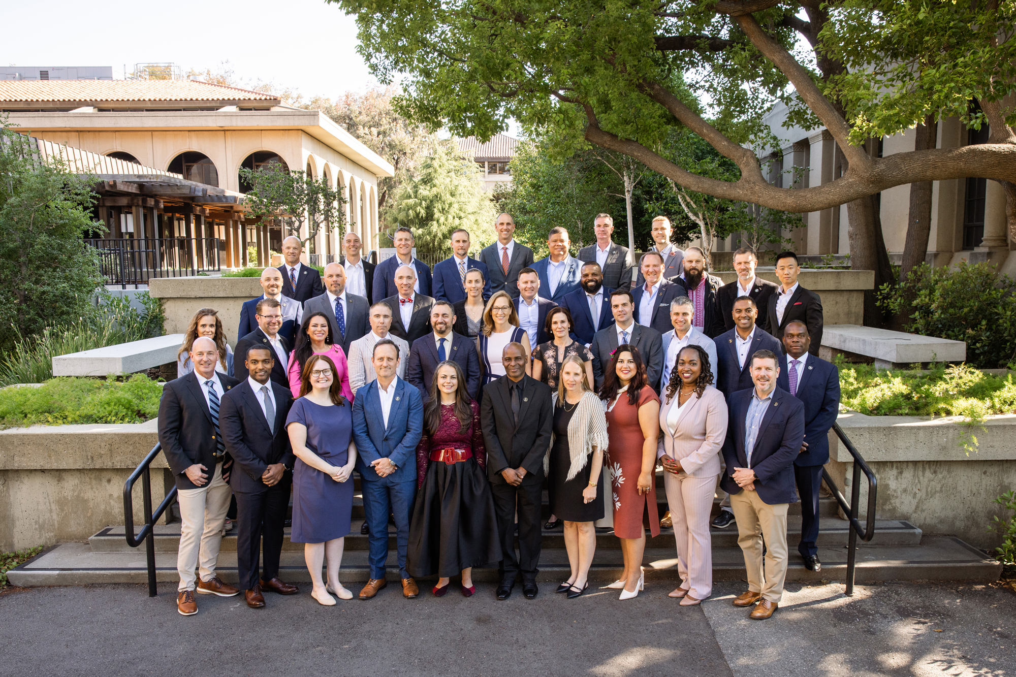 Participants in the Veteran Fellowship Program at Hoover are seen on May 6, 2026. (Patrick Beaudouin)