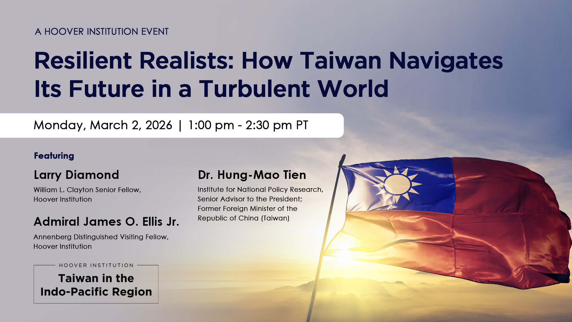 Resilient Realists: How Taiwan Navigates Its  Future in a Turbulent World 