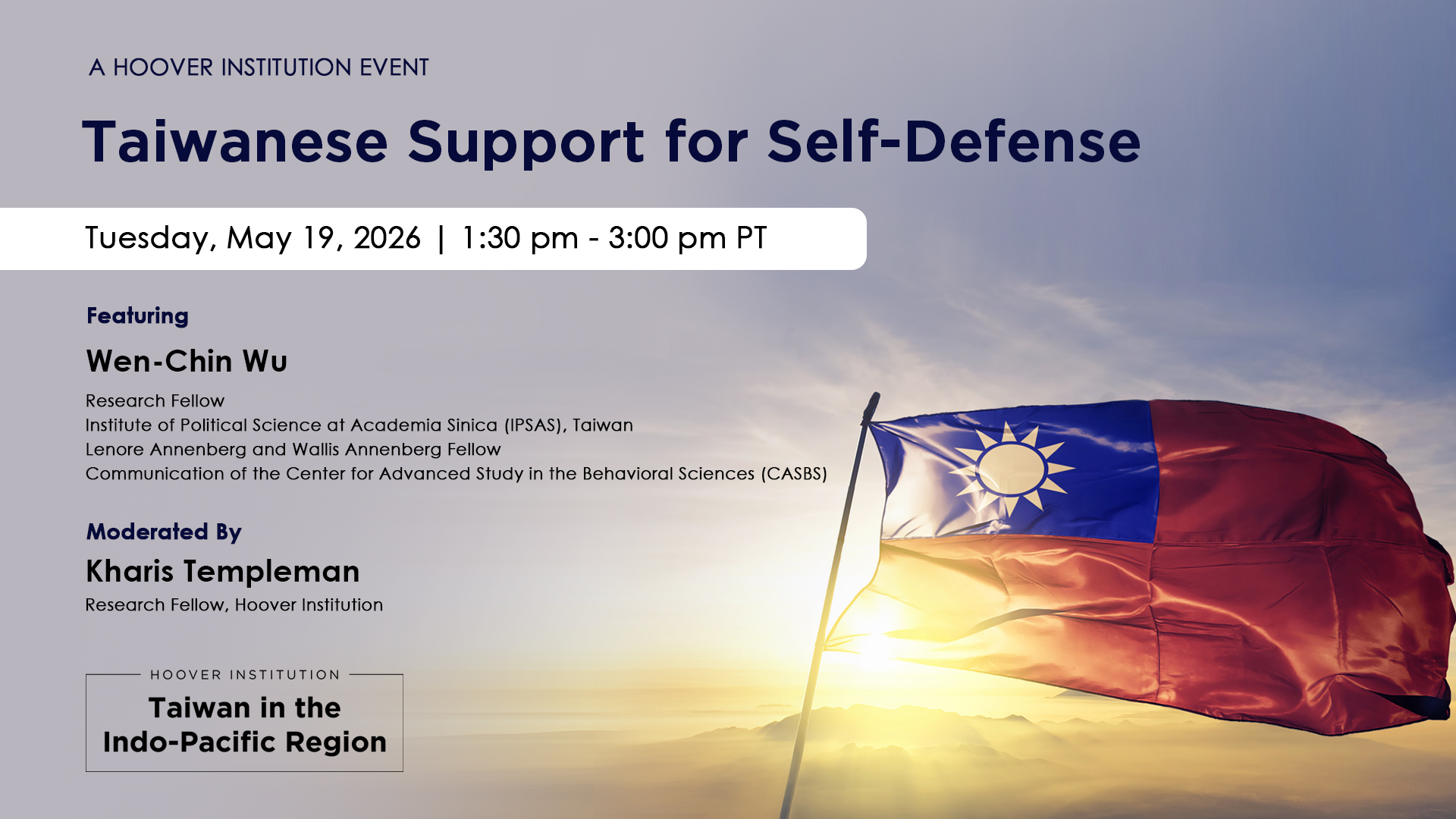 Taiwanese Support for Self-Defense 