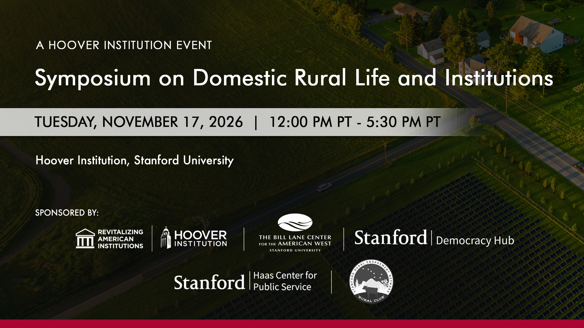 Symposium on Domestic Rural Life and Institutions
