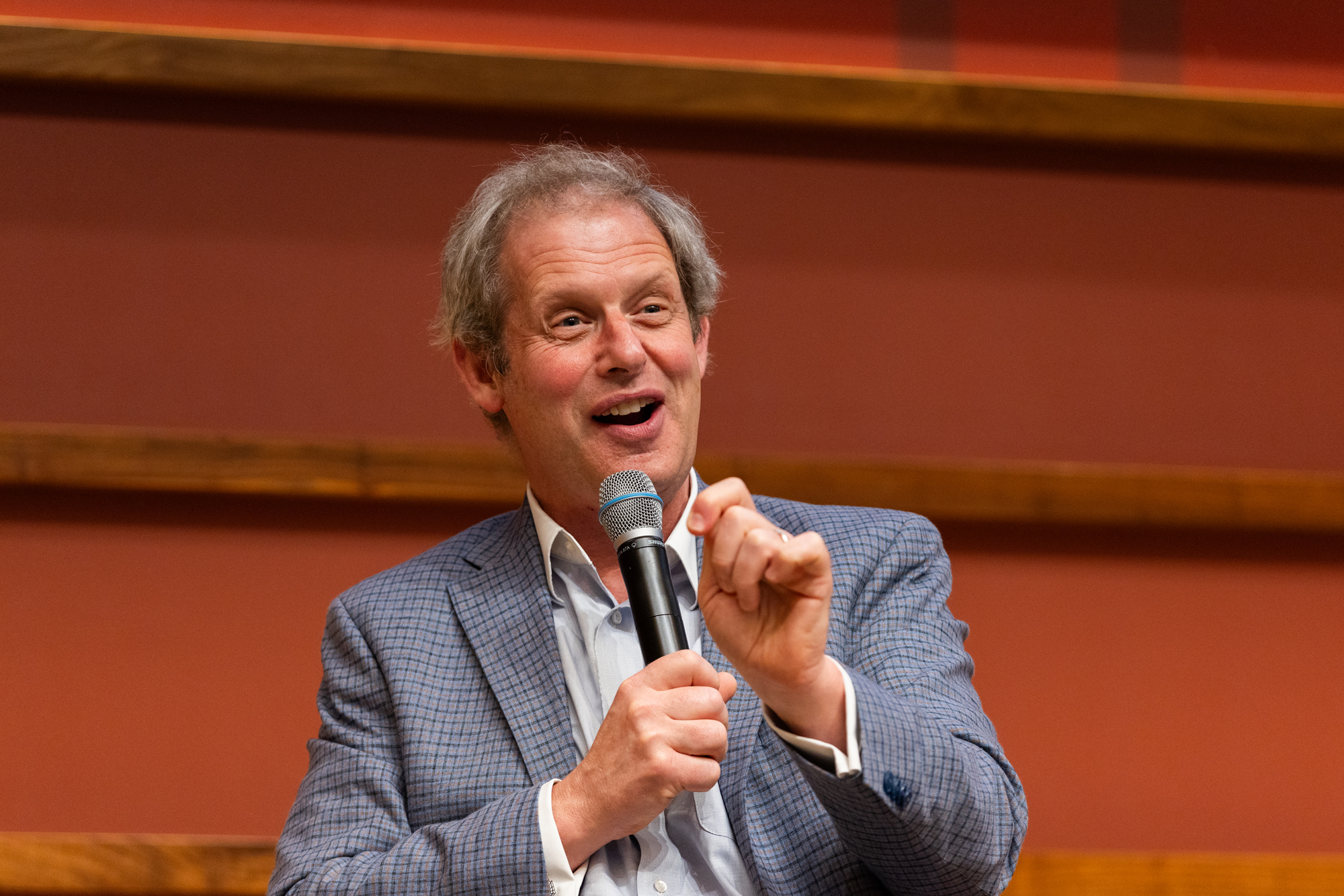 Senior Fellow Eugene Volokh speaks about AI regulation and its impact on democracy and free speech at the launch event of The Digitalist Papers on September 24. (Patrick Beaudouin)