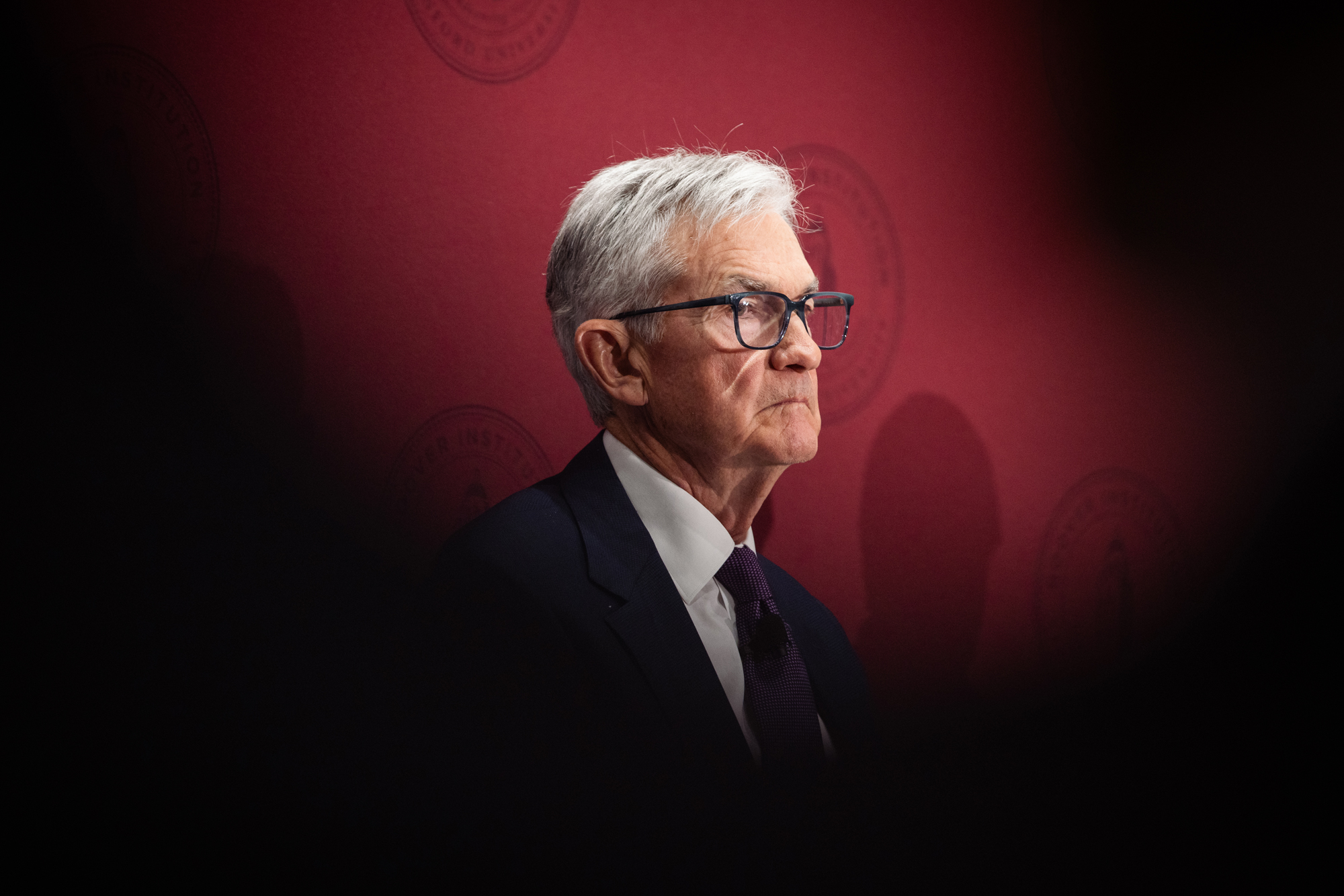 Federal Reserve Chairman Jerome Powell is seen in Shultz Auditorium on December 1, 2025. (Patrick Beaudouin)