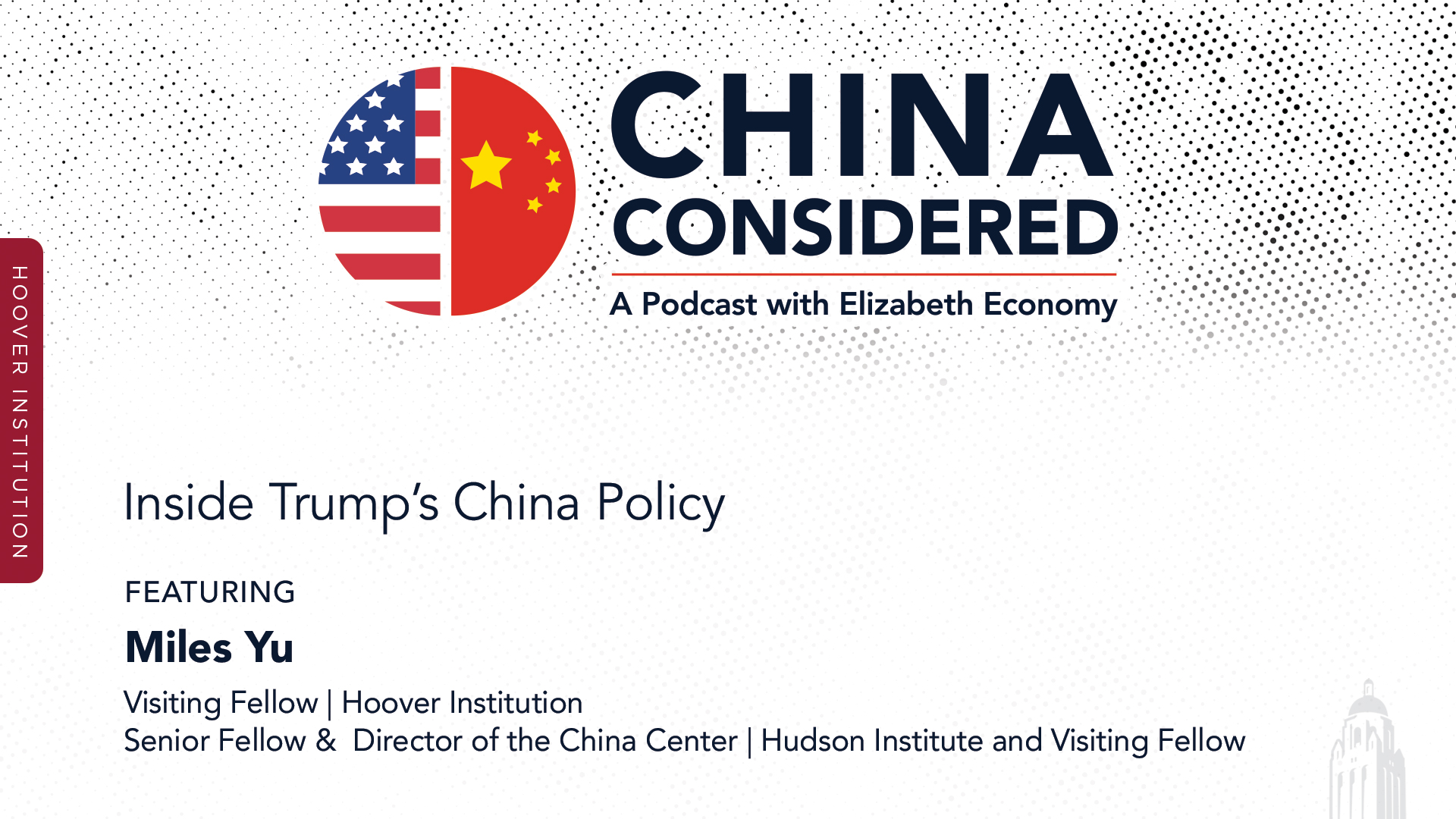 China Considered, Miles Yu, Trump China Plan