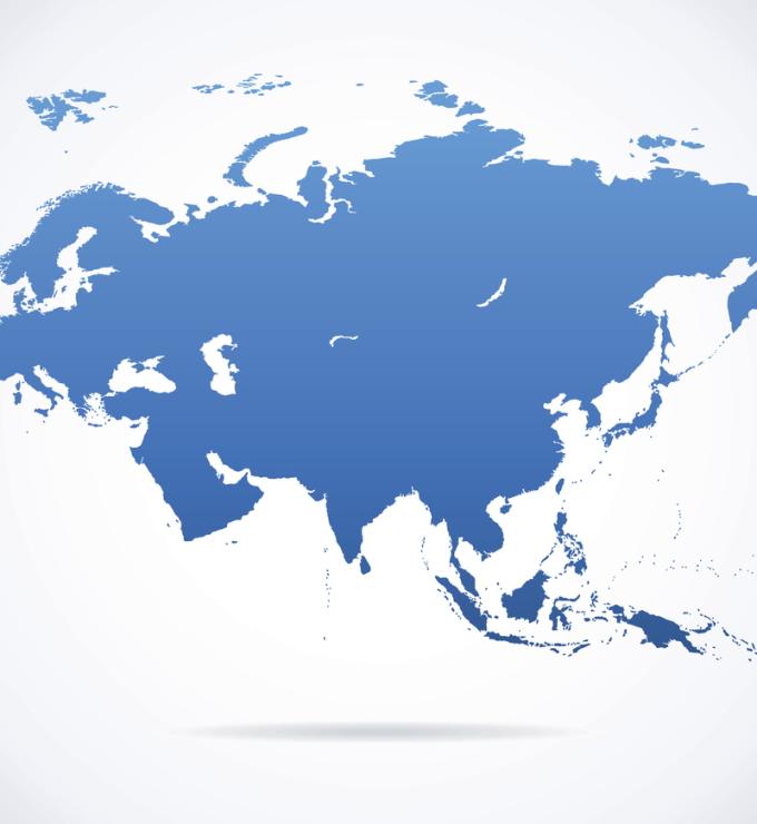 Eurasia Map stock illustration