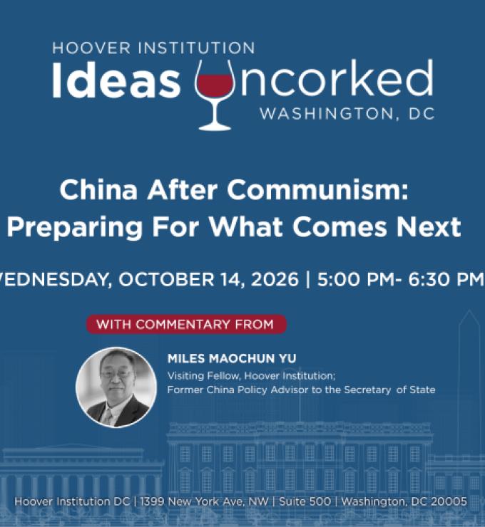 Ideas Uncorked | China After Communism: Preparing for What Comes Next