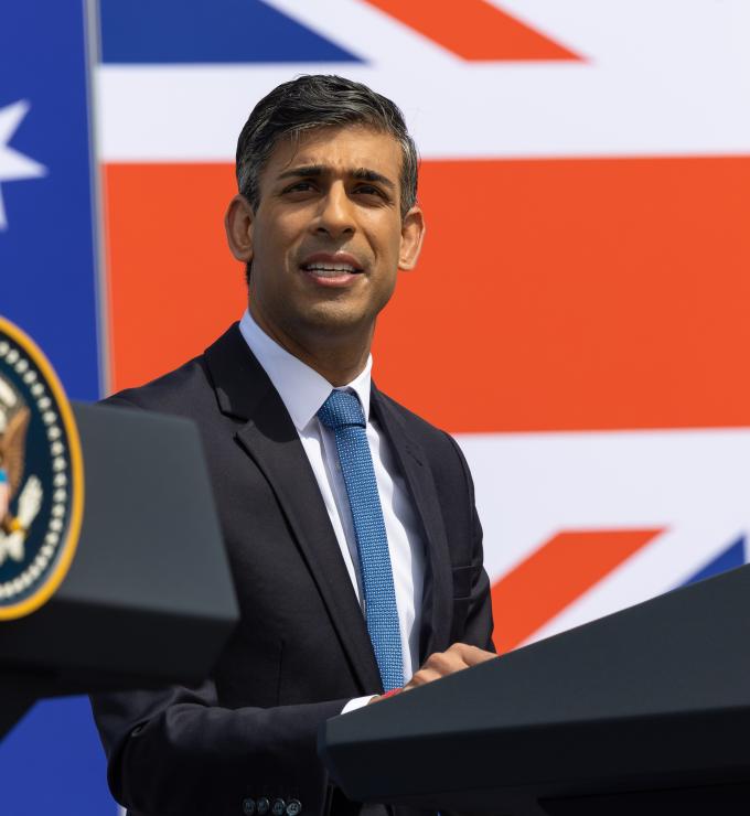 Rishi Sunak Podium