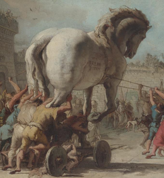 The Procession of the Trojan Horse in Troy