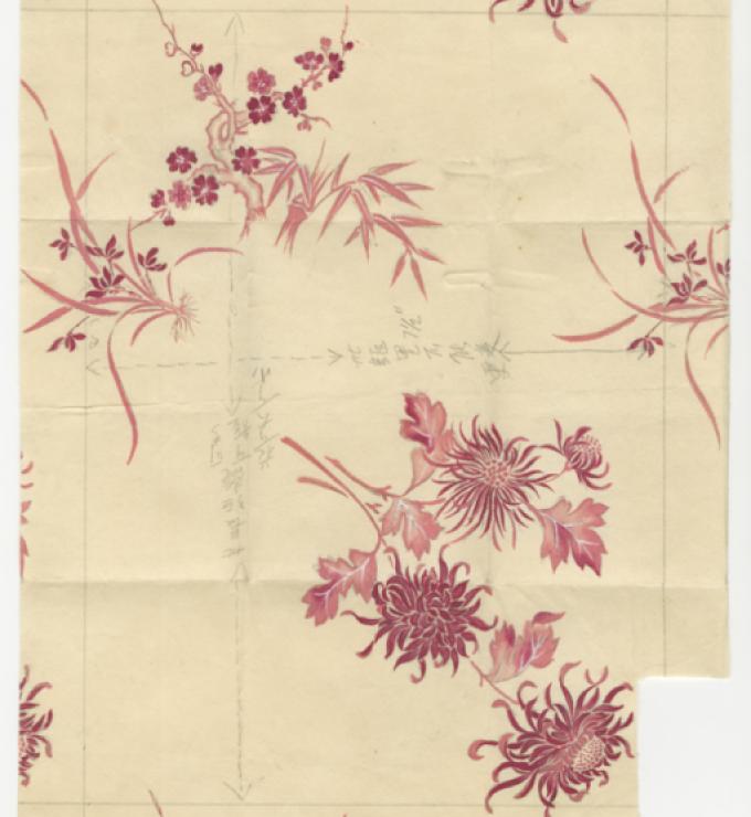 A 1956 stationary sample from the Zhang Shuqi collection.