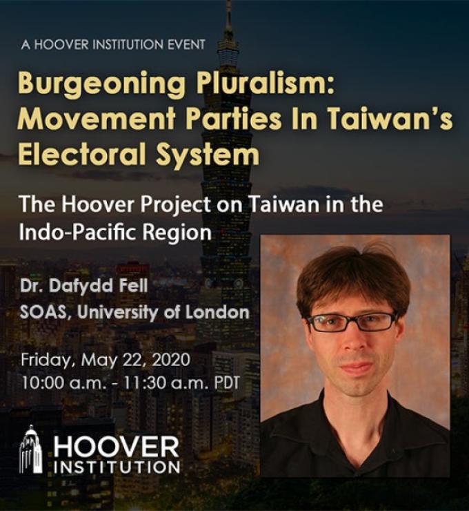 Image for Dr. Dafydd Fell: Burgeoning Pluralism: Movement Parties In Taiwan’s Electoral System