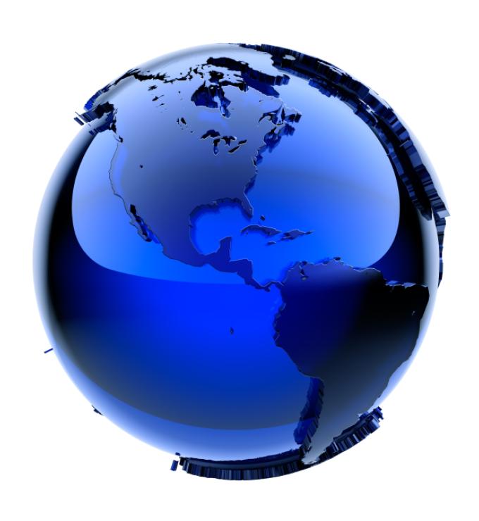 Blue Globe showing US