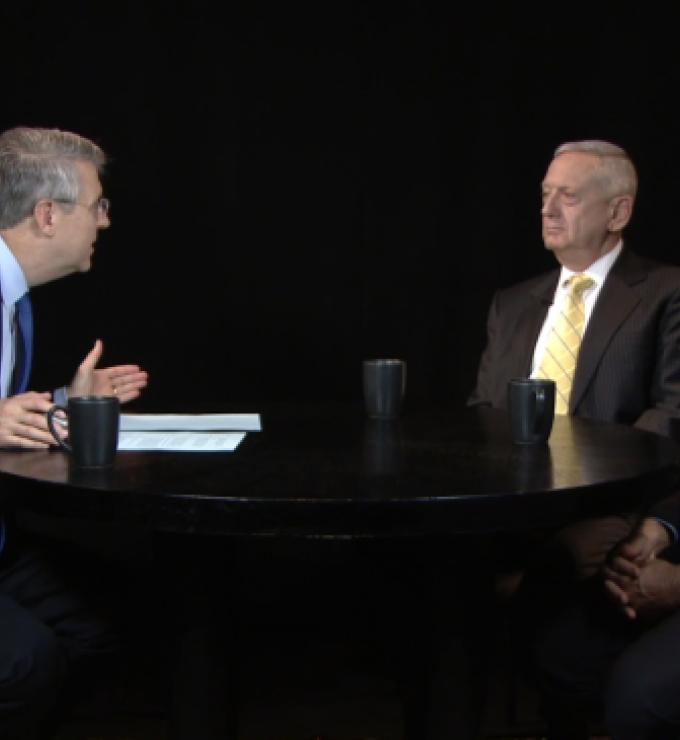Hoover fellow Peter Robinson interviews Jim Hake and General Jim Mattis