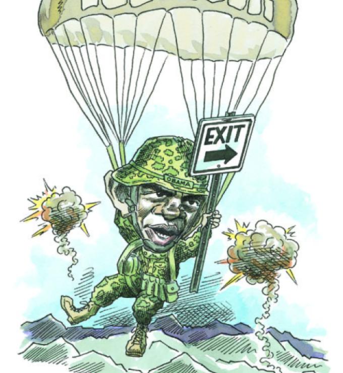man in parachute