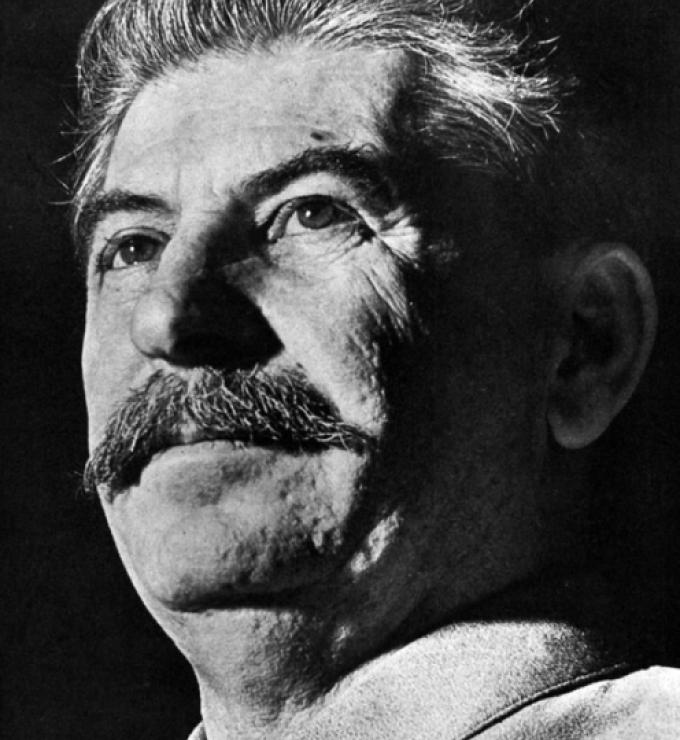Photographic portrait of the “Great and Generous Leader,” Joseph Stalin.