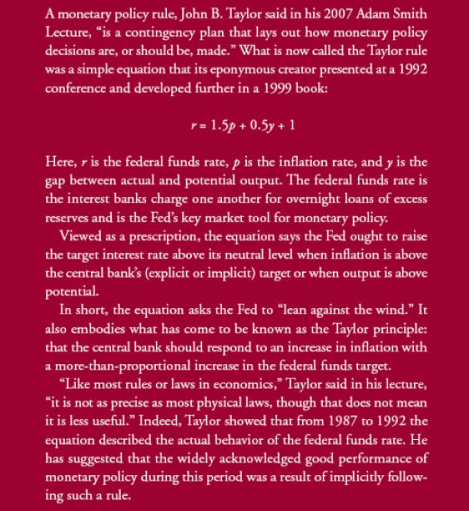 John Taylor's Rule