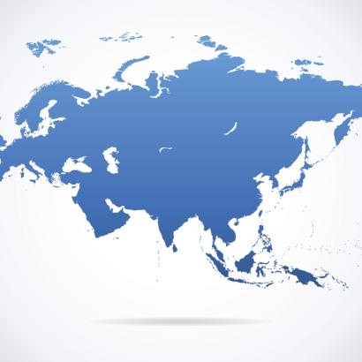 Eurasia Map stock illustration