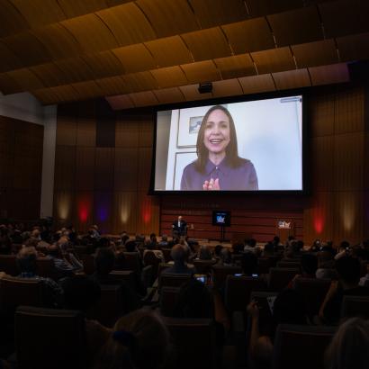 María Corina Machado addresses Hoover’s Choosing Freedom dialogue, sharing her experience leading Venezuela’s democratic movement and advocating for freedom in the face of authoritarianism.