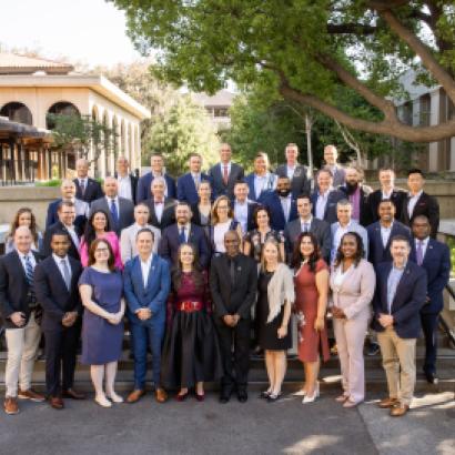 Participants in the Veteran Fellowship Program at Hoover are seen on May 6, 2026. (Patrick Beaudouin)
