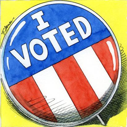 I voted lapel pin