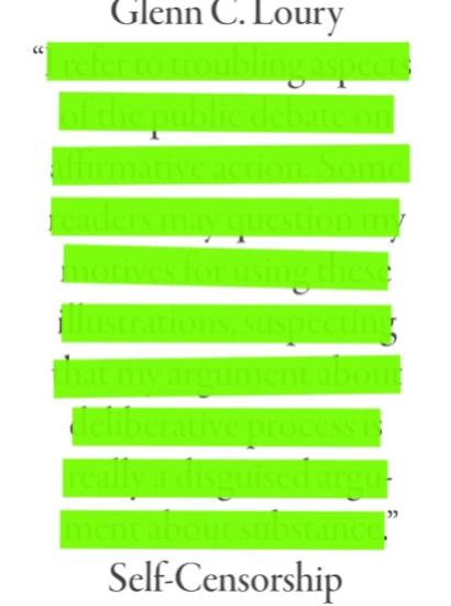 Self-Censorship
