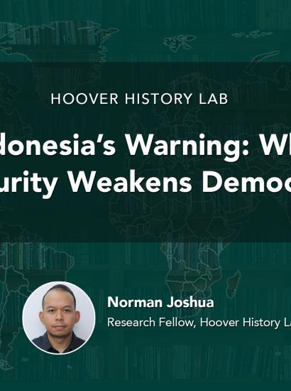Indonesia’s Warning: When Security Weakens Democracy 
