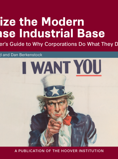 Mobilize the Modern Defense Industrial Base