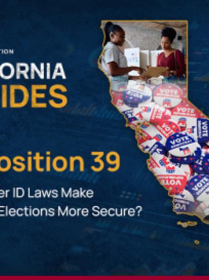 California; Prop 39; proposition 39; voter ID; california elections; november 3