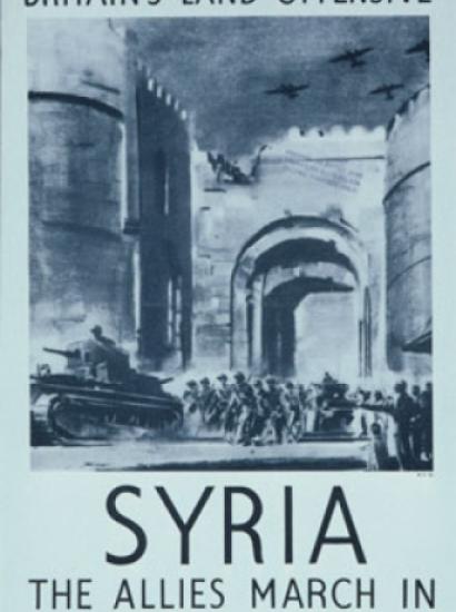 Hoover Archives Poster collection: UK 3297, Britain's Land Offensive, Syria, The
