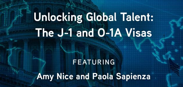 J-1 and O-1A Visas