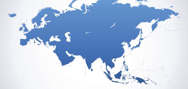 Eurasia Map stock illustration