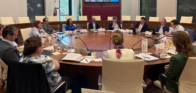 Attendees of the roundtable on Medicare budget options co-hosted by the Healthcare Policy Working Group and the Fiscal Policy Initiative are seen in the Annenberg Conference Room on August 17, 2026.  