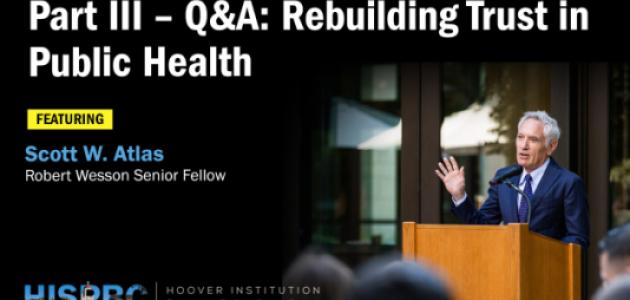 Rebuilding Trust in Public Health