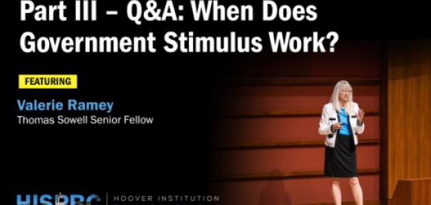 Q&A: When Does Government Stimulus Work?