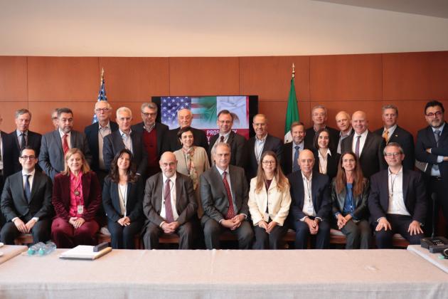 Participants at the Mexico-USA Prosperity and Security Conference are seen at the Instituto Tecnológico Autónomo de México (ITAM) on November 24, 2025.