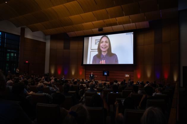 María Corina Machado addresses Hoover’s Choosing Freedom dialogue, sharing her experience leading Venezuela’s democratic movement and advocating for freedom in the face of authoritarianism.