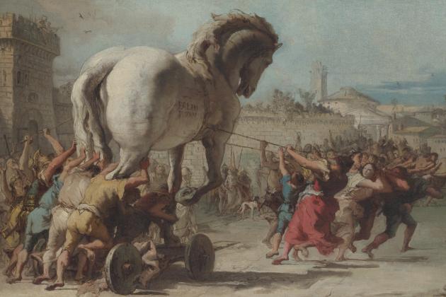 The Procession of the Trojan Horse in Troy