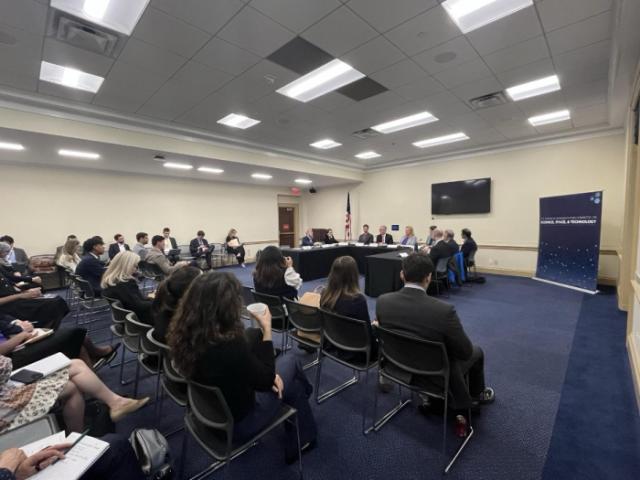 The Hoover Institution’s Bio-Strategies and Leadership team traveled to Washington, DC, for meetings on biotechnology policy priorities and a Capitol Hill roundtable on the measurement science needed to support US leadership in biology.