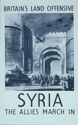 Hoover Archives Poster collection: UK 3297, Britain's Land Offensive, Syria, The