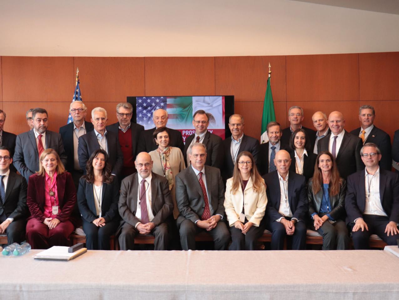 Participants at the Mexico-USA Prosperity and Security Conference are seen at the Instituto Tecnológico Autónomo de México (ITAM) on November 24, 2025.