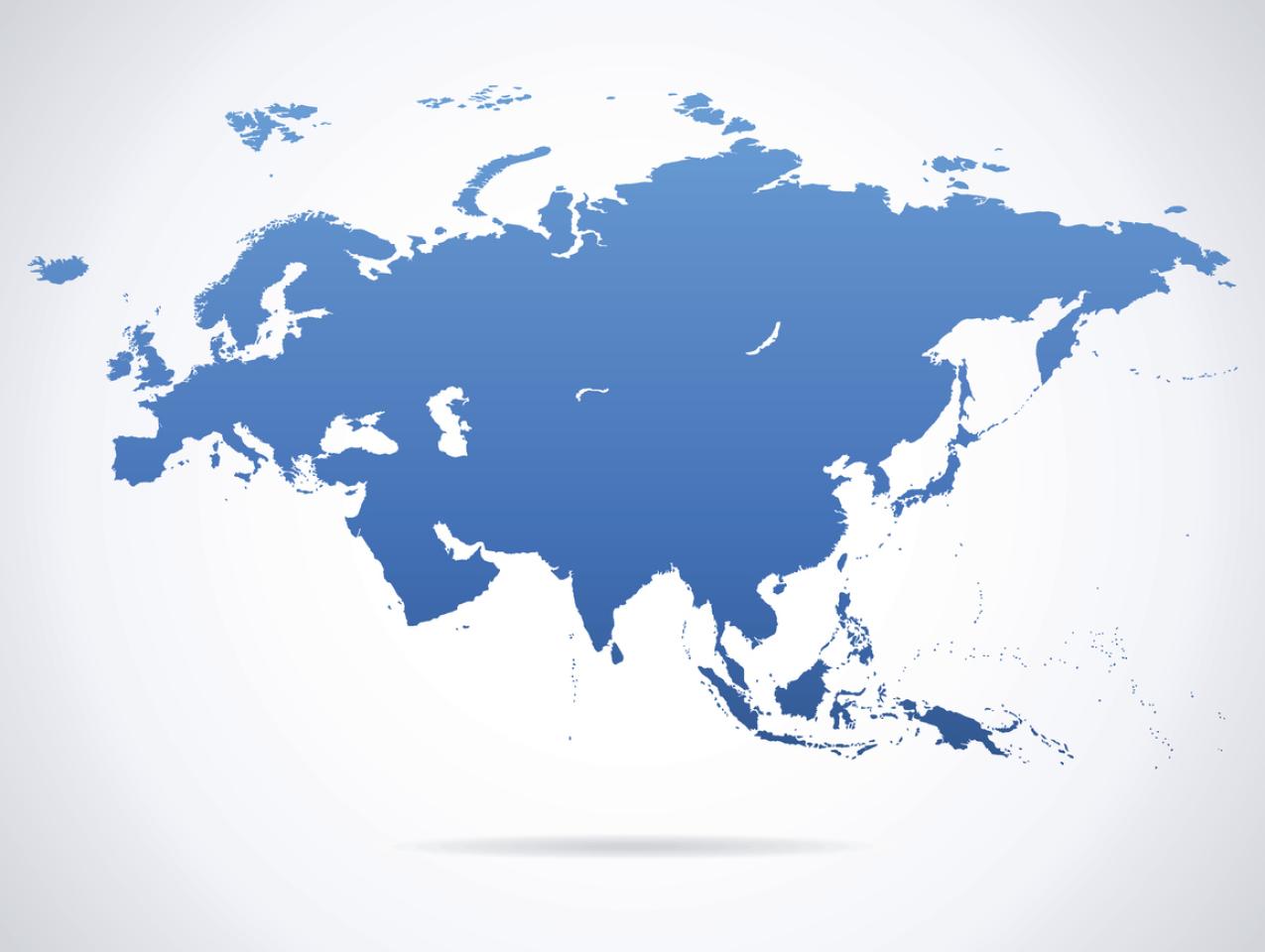 Eurasia Map stock illustration