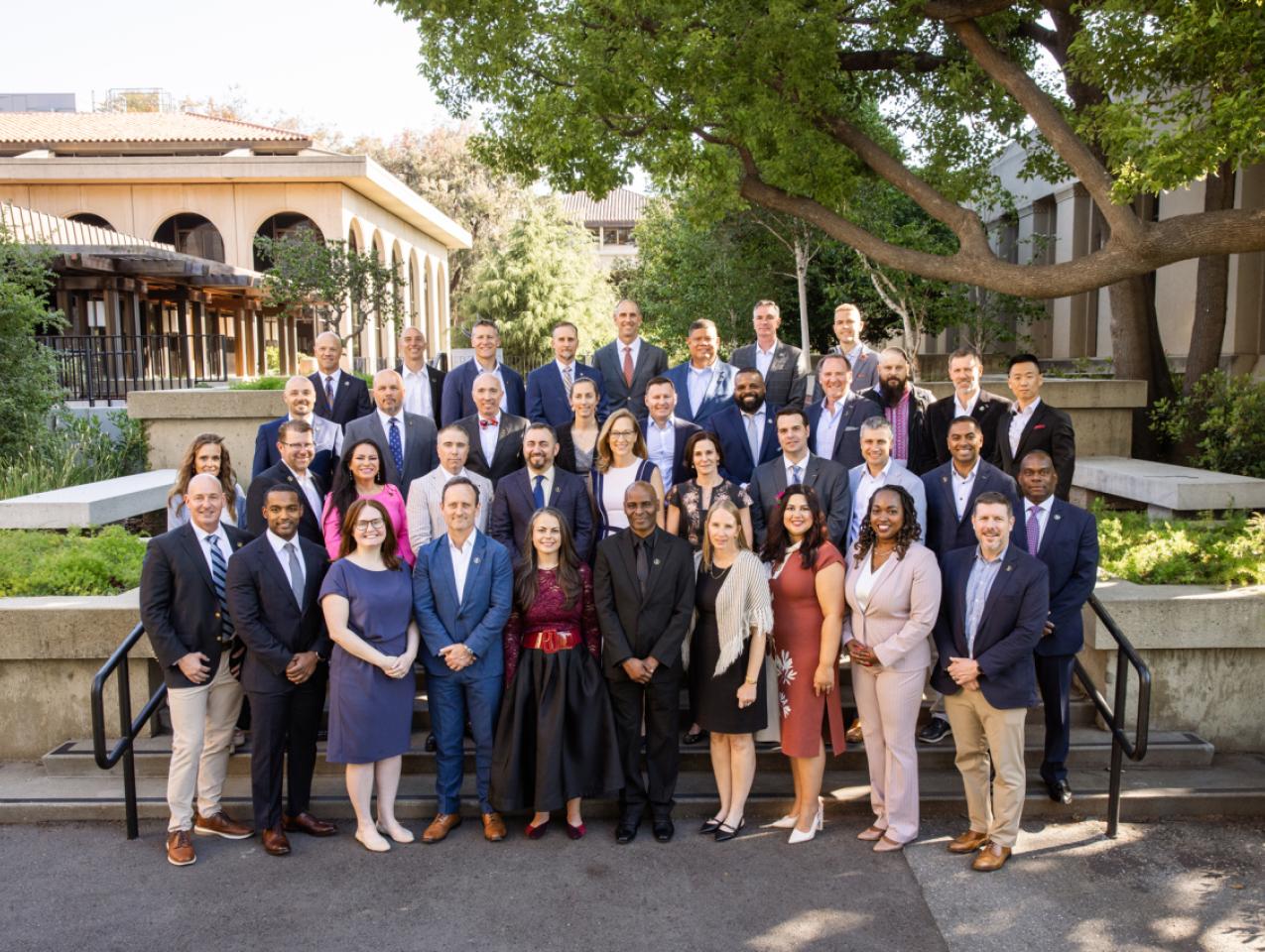 Participants in the Veteran Fellowship Program at Hoover are seen on May 6, 2026. (Patrick Beaudouin)