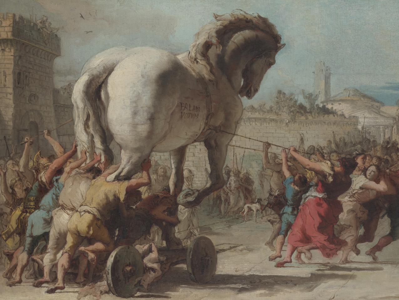 The Procession of the Trojan Horse in Troy