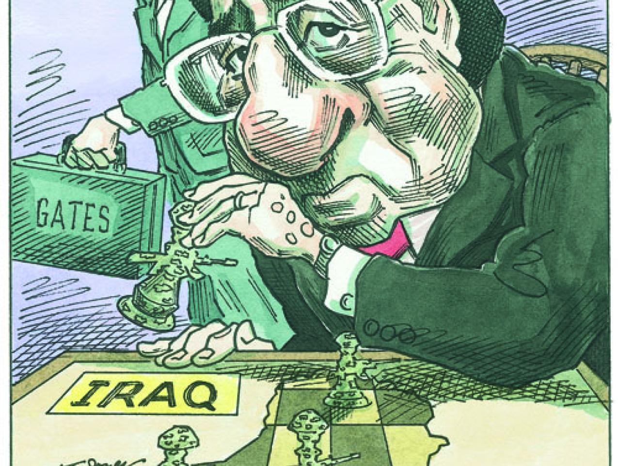 Iraq and Gates chess game