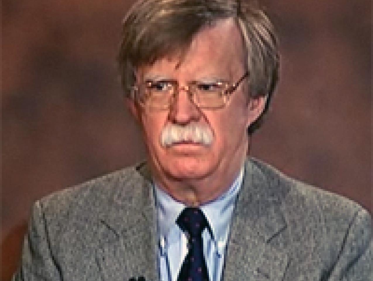 ohn Bolton served in the administrations of Ronald Reagan and George H. W. Bush in the departments of State and Justice.
