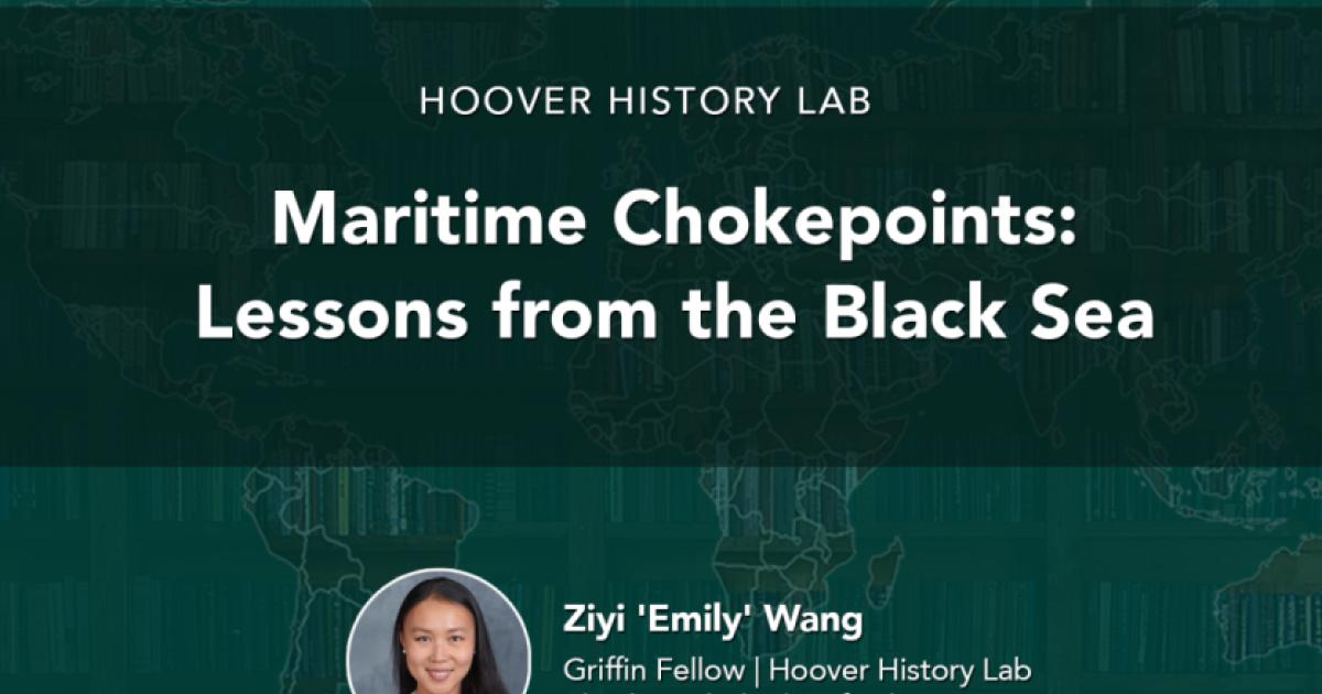 Maritime Chokepoints: Lessons from the Black Sea