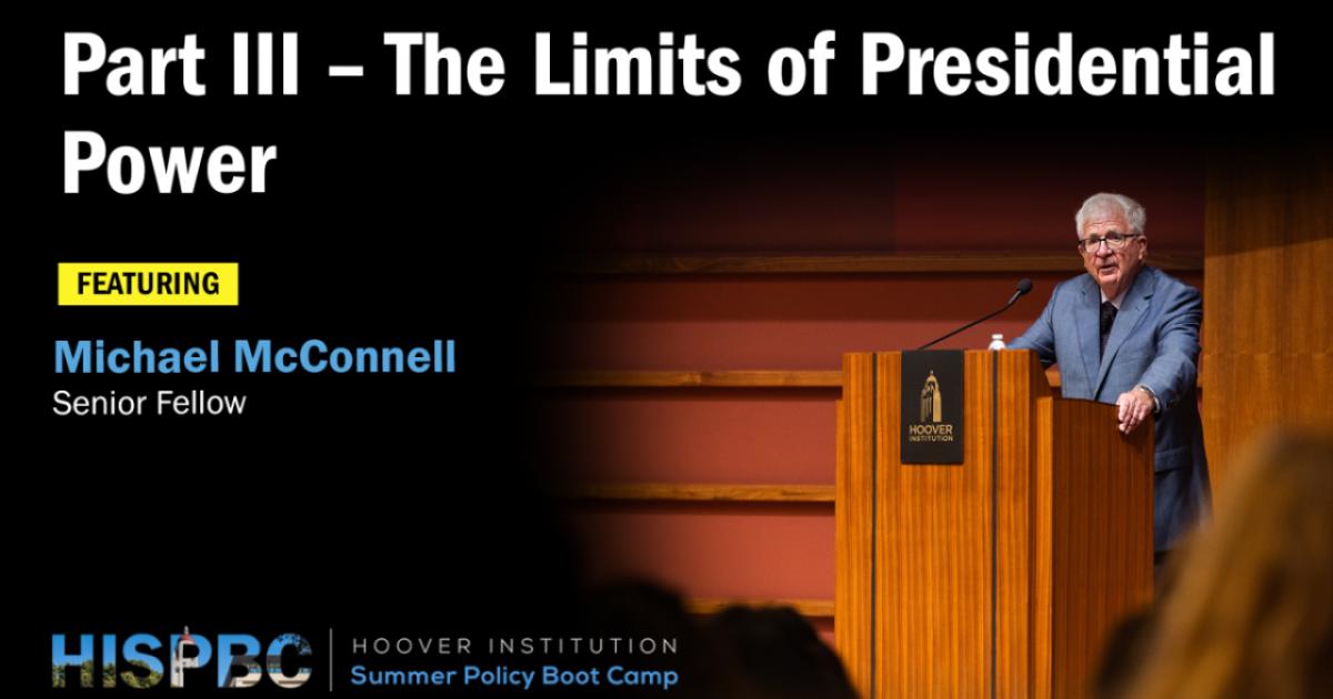 The Limits of Presidential Power